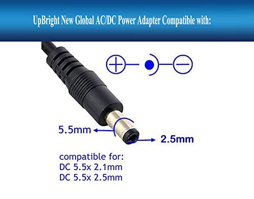 UpBright 12V AC/DC Adapter Compatible with Jensen 2412 JE2412LED 24" 2612 JE2612LED 26" JE2612LEDRTL LED LCD TV HD HDTV DVD Combo RV Direct ASA ACDC1911 FPE1909DVDC 12VDC 5A 60W Power Supply Charger