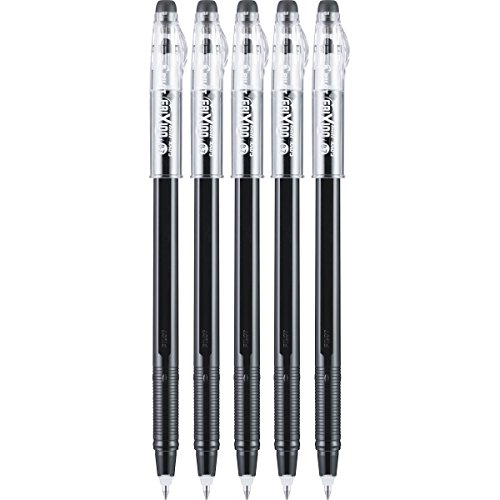 PILOT FriXion ColorSticks Erasable Gel Ink Stick Pens, Fine Point, Black Ink, 5-Pack (32441)