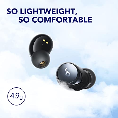 soundcore by Anker Space A40 Adaptive Active Noise Cancelling Wireless Earbuds, Reduce Noise by Up to 98%, Ultra Long 50H Playtime, Hi-Res Sound, App Customization, Wireless Charge (Renewed)