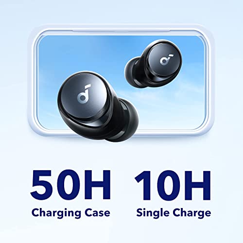 soundcore by Anker Space A40 Adaptive Active Noise Cancelling Wireless Earbuds, Reduce Noise by Up to 98%, Ultra Long 50H Playtime, Hi-Res Sound, App Customization, Wireless Charge (Renewed)