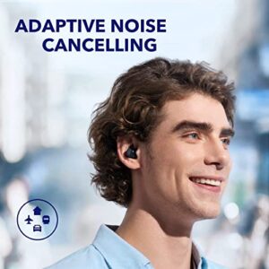 soundcore by Anker Space A40 Adaptive Active Noise Cancelling Wireless Earbuds, Reduce Noise by Up to 98%, Ultra Long 50H Playtime, Hi-Res Sound, App Customization, Wireless Charge (Renewed)