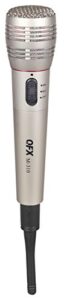 qfx m-310 wireless dynamic professional microphone, silver