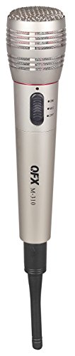 QFX M-310 Wireless Dynamic Professional Microphone, Silver