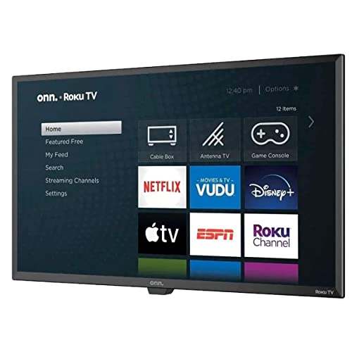 ONN. 100012589 32" 720P HD Roku Smart TV Includes Wall Mount 2020 Model (No Leg Stands) (Renewed)