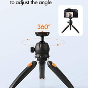 Projector, AKIYO Mini Portable Projector Tripod, 360° Arbitrary Rotation with 2 Height Modes, Multi-Function, Support Most of The Projectors Or Cameras Within 4.4lbs