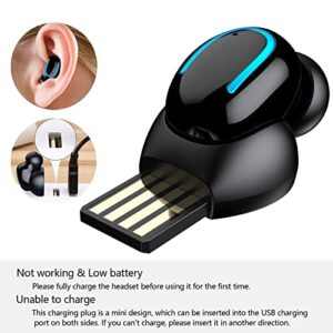 MALIHOO Mini Bluetooth Earbud Small Wireless Invisible Headphone，Single Earphone with 6 Hour Playtime for iPhone and Android Smart Phones PC TV Audiobook