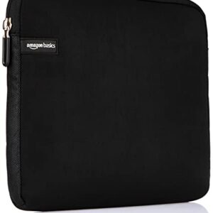 Amazon Basics 11.6-Inch Laptop Sleeve, Protective Case with Zipper - Black