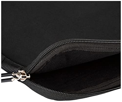 Amazon Basics 11.6-Inch Laptop Sleeve, Protective Case with Zipper - Black