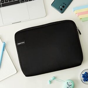 Amazon Basics 11.6-Inch Laptop Sleeve, Protective Case with Zipper - Black