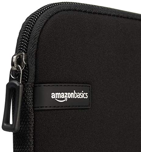 Amazon Basics 11.6-Inch Laptop Sleeve, Protective Case with Zipper - Black