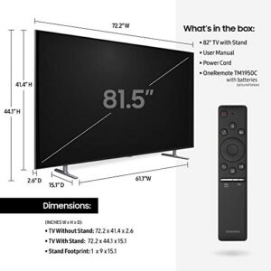 Samsung QN82Q80RAFXZA Flat 82-Inch QLED 4K Q80 Series Ultra HD Smart TV with HDR and Alexa Compatibility (2019 Model