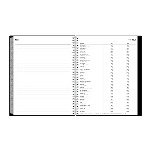 Blue Sky 2023-2024 Academic Year Weekly and Monthly Planner, 8.5" x 11", Flexible Cover, Wirebound, Enterprise (144719)