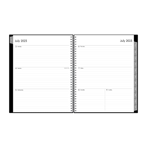 Blue Sky 2023-2024 Academic Year Weekly and Monthly Planner, 8.5" x 11", Flexible Cover, Wirebound, Enterprise (144719)