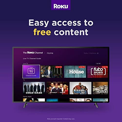 RCA 32-inch Flat Screen 720p Roku Smart LED TV - RTR3261, 2021 Model