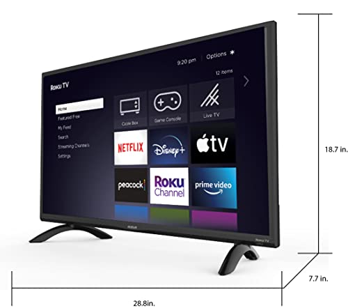 RCA 32-inch Flat Screen 720p Roku Smart LED TV - RTR3261, 2021 Model