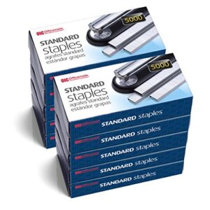 officemate standard staples, 10 boxes general purpose staple (91950)