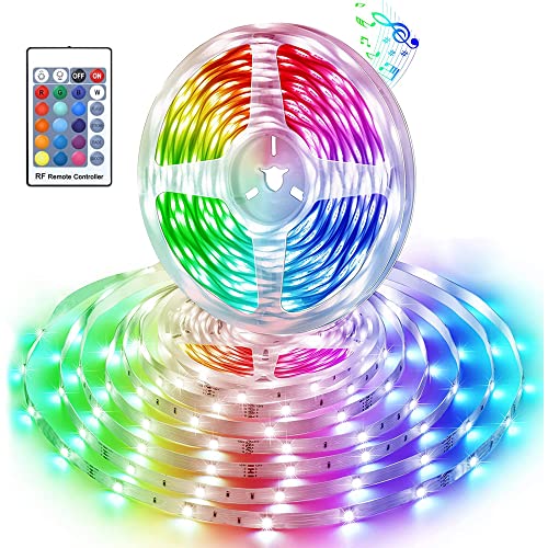 KUTEWEU TV Led Backlight kit with Remote with 16 RGB Colors,4 Modes and 10 Levels of Brightness Adjustment for 24-65 inch TV,Home Movie,Desktop PC Monitor,Home Theater etc, Non-Waterproof (1M/3.3Ft)