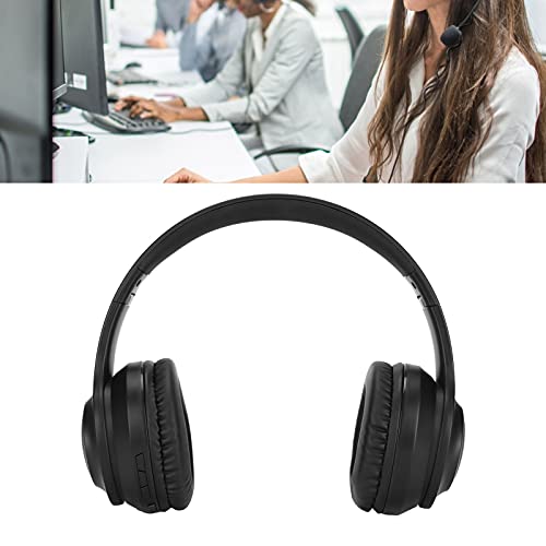 Kafuty-1 Wireless Bluetooth Headphones Over-Ear,Foldable Wireless Headset with Built-in Mic,30 Hours Playtime,Noise Canceling,AUX Audio Interface,for PC/Phone