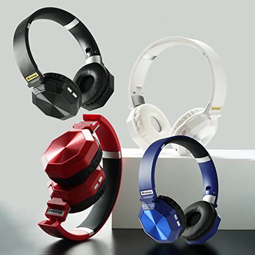 Wireless Bluetooth Headphones Over Ear, Foldable Gaming Sports Running Headphones, Built in Mic Hi-Fi Stereo Noise Cancelling, Soft Earmuffs, for Cell Phone, PC