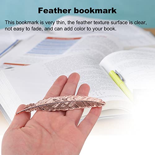 Nebel 14 Pieces Metal Bookmarks Feather Bookmarks Metal Feather Bookmarks Perfect Gift for Woman and Kids