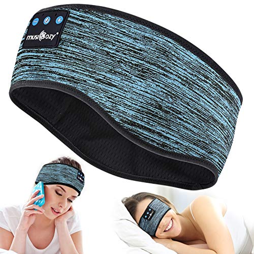 MUSICOZY Sleep Headphones Wireless Bluetooth Headband, Music Sports Sleeping Headband Headphones for Workout, Jogging, Yoga