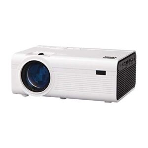 RCA RPJ119 2200 Lumens 720p LCD Home Theater Projector with Built-in 2 Watt Speaker, Dual HDMI Inputs, and Quiet Operation Fan (Non-Retail Packaging) (Renewed)