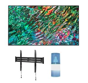 samsung qn55qn90bafxza 55″ qled quantum matrix neo 4k smart tv with a walts fixed-mount-43-90 tv mount for 43-90 inch compatible tvs and walts hdtv screen cleaner kit (2022)