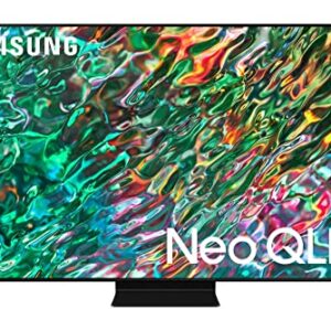 SAMSUNG QN55QN90BAFXZA 55" QLED Quantum Matrix Neo 4K Smart TV with a Walts FIXED-MOUNT-43-90 TV Mount for 43-90 Inch Compatible TVs and Walts HDTV Screen Cleaner Kit (2022)