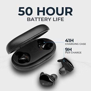 Cambridge Audio Melomania Touch Earbuds, True Wireless Bluetooth 5.0, Hi-Fi Sound, in-Ear Stereo Ear Buds for iPhone and for Android (Black)