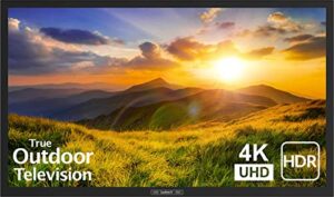 sunbrite 43-inch outdoor television 4k with hdr – signature 2 series – for partial sun sb-s2-43-4k-bl (43-inch, black)