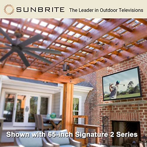 SunBrite 43-Inch Outdoor Television 4K with HDR - Signature 2 Series - for Partial Sun SB-S2-43-4K-BL (43-inch, Black)