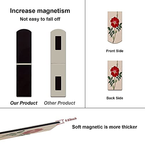 24PCS Magnetic Bookmarks - Magnet Page Markers Page Clips Assorted Book Markers Set with Exquisite Pattern, Bookmarks for Women Students, and Book Lovers