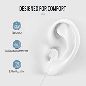 Wired USB C Headphone Type With Microphone DAC Earbud in Earphone(2pack)Compatible for Samsung Galaxy S20 FE S21 Ultra Note10 LG Google pixel Oneplus Chromebook Audifono Volume Control Running Headset