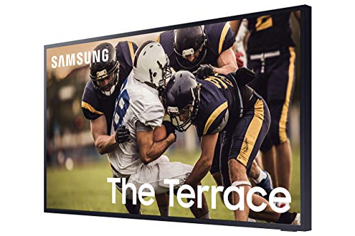 SAMSUNG QN75LST7TA The Terrace 75" Outdoor-Optimized QLED 4K UHD Smart TV with a VG-SDC75G 75" Dark Gray Dust Cover for The Terrace TV (2020)