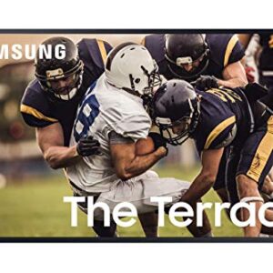 SAMSUNG QN75LST7TA The Terrace 75" Outdoor-Optimized QLED 4K UHD Smart TV with a VG-SDC75G 75" Dark Gray Dust Cover for The Terrace TV (2020)