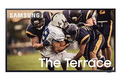 SAMSUNG QN75LST7TA The Terrace 75" Outdoor-Optimized QLED 4K UHD Smart TV with a VG-SDC75G 75" Dark Gray Dust Cover for The Terrace TV (2020)