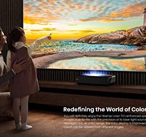 Hisense 120L5F Laser Cinema 4K Ultra Short Throw Laser Projector with 120” ALR Screen | 2700 ANSI Lumens | Android TV | HDR10 | Built-in Alexa and Google Assistant
