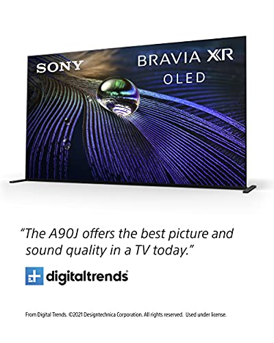 Sony A90J 55 Inch TV: BRAVIA XR OLED 4K Ultra HD Smart Google TV with Dolby Vision HDR and Alexa Compatibility XR55A90J- 2021 Model (Renewed)