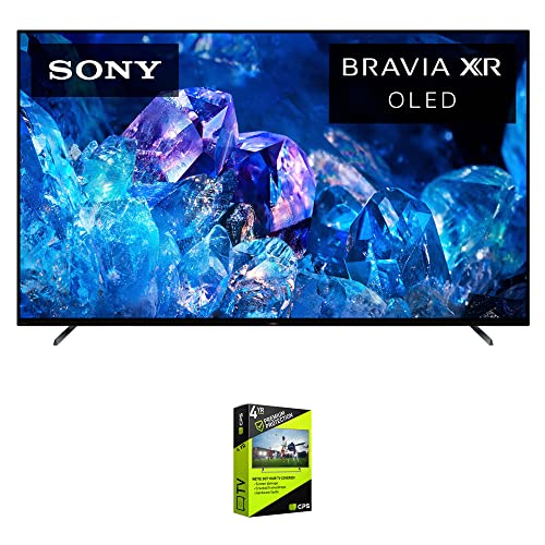 Sony XR55A80K Bravia XR A80K 55" 4K HDR OLED Smart TV (2022 Model) Bundle with Premium 4 YR CPS Enhanced Protection Pack