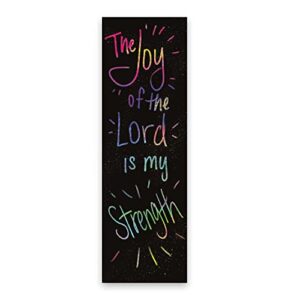 The Joy of the Lord is My Strength, Bulk Pack of 25 Christian Bookmarks for Kids, Childrens Bible Verse Book Markers, Sunday School Prizes with Memory Verses, Scripture Gifts for Kids & Youth