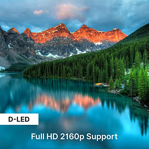 65" 2160p UHD Smart TV - Flat Screen Monitor HD DLED Digital/Analog Television w/Built-in WebOS 5.0 Operating System, HDMI, USB, AV, Full Range Stereo Speaker, Wall Mount, Includes Remote Control