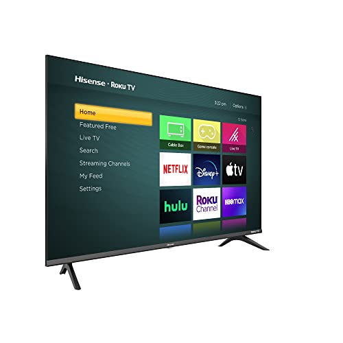 Hisense 32-Inch Class H4 Series LED Roku Smart TV with Google Assistant and Alexa Compatibility (32H4G, 2021 Model)