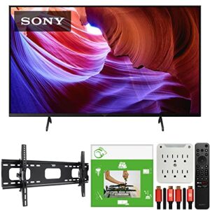 sony kd50x85k 50″ x85k 4k hdr led tv with smart google tv (2022 model) bundle with taskrabbit installation services + deco gear wall mount + hdmi cables + surge adapter
