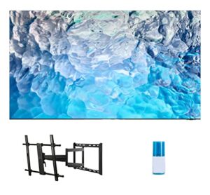 samsung qn65qn900bfxza 8k qled uhd hdr smart infinity-screen tv with a walts tv full motion mount for 43″-90″ compatible tv’s and a walts hdtv screen cleaner kit (2022)