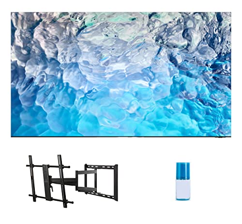 SAMSUNG QN65QN900BFXZA 8K QLED UHD HDR Smart Infinity-Screen TV with a Walts TV Full Motion Mount for 43"-90" Compatible TV's and a Walts HDTV Screen Cleaner Kit (2022)