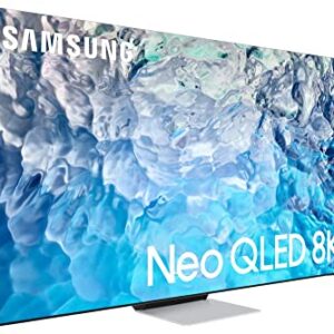 SAMSUNG QN65QN900BFXZA 8K QLED UHD HDR Smart Infinity-Screen TV with a Walts TV Full Motion Mount for 43"-90" Compatible TV's and a Walts HDTV Screen Cleaner Kit (2022)