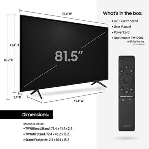 Samsung QN82Q60RAFXZA Flat 82-Inch QLED 4K Q60 Series (2019) Ultra HD Smart TV with HDR and Alexa Compatibility