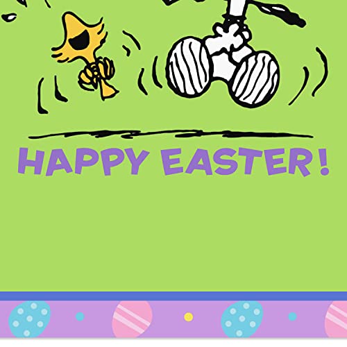 Hallmark Peanuts Pack of Easter Cards, Snoopy Easter Egg Joke (4 Cards with Envelopes)