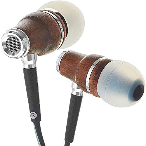 Symphonized on NRG 3.0 Wood Earbuds Wired, in Ear Headphones and MTL Earbuds Dual Driver Heavy Bass Premium in-Ear Noise-isolating Headphones