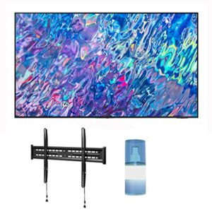 SAMSUNG QN55QN85BAFXZA 55" 4K Neo QLED UHD Smart TV in Titan Black with a Walts FIXED-MOUNT-43-90 TV Mount for 43-90 Inch Compatible TVs and Walts HDTV Screen Cleaner Kit (2022)
